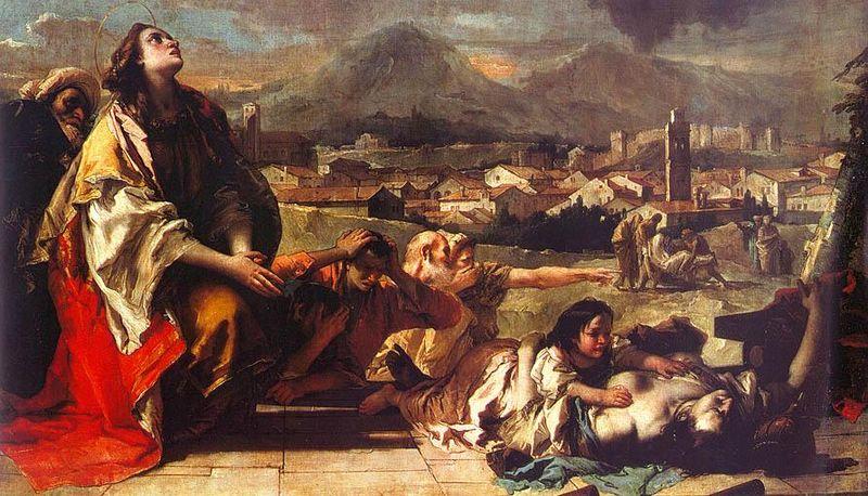 Giambattista Tiepolo Saint Tecla at Este oil painting image